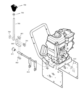 Shift Yoke Diagram and Parts List for 626752X16A-ST7526 2006 Briggs and Stratton Snow Blower